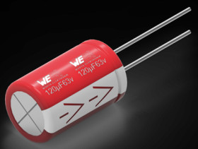 Electrolytic capacitor, 100 µF, 63 V (DC), ±20 %, radial, pitch 5 mm, Ø 10 mm, 860040775006