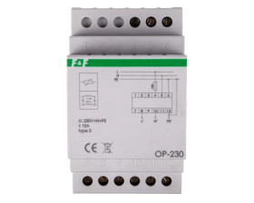 Ogranicznik przepięć Typ T3 z potrójnym filtrem przeciwzakłóceniowym 2P 1kV OP-230