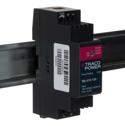 Zasilacz szyny DIN U wy 24V dc I wy 630mA U we 85 → 264V ac TRACOPOWER 15W impulsowy
