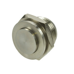 Przycisk GQ16PH-10J/S OFF-(ON) metal srebrny stalowy monost.