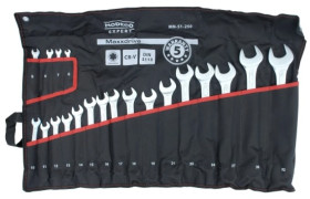 KPL. KLUCZY PŁASKO OCZK. 20SZT. 6-32MM, CR-V,SATIN MN-51-250