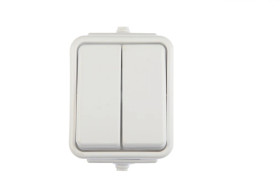 Cedar Łącznik świecznikowy hermetyczny IP44 10A biały WNt-500C01 WNT500C01