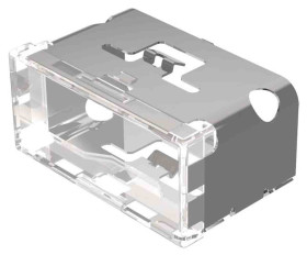 Klosz lampek do przycisku Biały karbowany Soczewka jednogłowicowa EAO