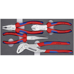 KNIPEX 00 20 01 V17 Set of Pliers in a Foam Tray 4 parts