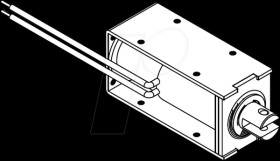 ITS-LS-4035-Z-24VDC Rahmenmagnet, 4035 Z, 24 V DC, 12,7 W, Zugmagnet mit Litze