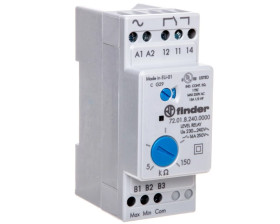 Przekaźnik kontroli poziomu cieczy przewodzących 1P 230V AC funkcja FL, FS, ES, EL regulacja czułości 72.01.8.240.0000