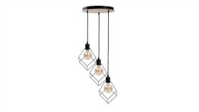 Lampa Wisząca Loftowa 3Xe27 Ruben Wood