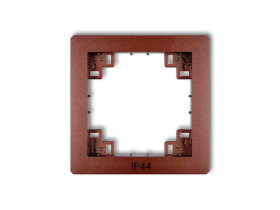 DECO Ramka pośrednia do wyłączników IP44 brązowy metalik 9DRPH KARLIK