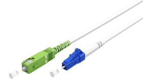 Kabel Światłowodowy (Ftth), Singlemode (Os2) White, Biały (Simplex), 0,5 M -...