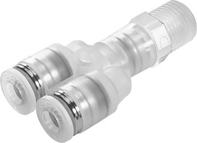 Złączka pneumatyczna Wciskane 12 mm Wciskane 12 mm Festo Adapter rozgałęźny podwójny R 3/8 męskie