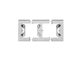 SIMON 55 Puszka natynkowa podwójna do ramek LINE/DUO wys. 40 mm aluminium mat TPN2/143 KONTAKT SIMON
