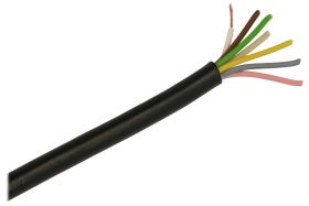 Przewód; do transmisji danych; Technotronik; LIYY; 6x0,25mm2; linka; Cu; czarny; PVC; okrągły; 300V; zwój 200m; Technokabel; RoH