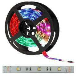 Taśma 12VDC 30 led 5050 4-chip RGBCW 1m ip20 rgb + zimna biała rgb+6500K rgbi6500K