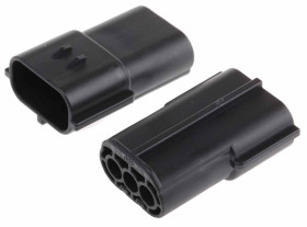 Złącze samochodowe 3-pinowe TE Connectivity -rzędowe Żeński Econoseal J Mk II+ Obudowa złącza samochodowego