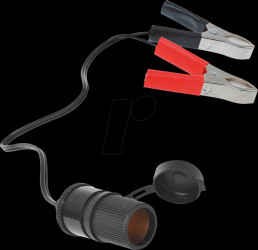 Car - universal plug with battery terminals, 25cm
