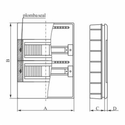 Rozdz. 54mod.p/t IP40 3x18 SRp-3x18 (54) EP-Op 2.9