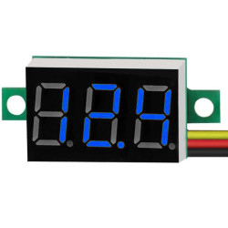 Woltomierz 0V-30V DC miernik panelowy 0.36" niebieski wyświetlacz segmentowy