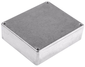 Obudowa Aluminium odlewane szerokość zew. 100 mm długość zew. 119,9 mm wys. zew. 35,7 mm RS PRO IP66 Srebrny