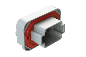 Złącze samochodowe 8-pinowe Amphenol Industrial 2-rzędowe Męski 13A AT Montaż na kołnierzu Złącze samochodowe