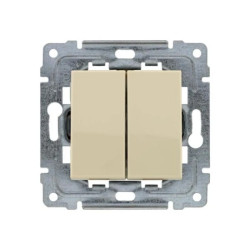 DANTE Przycisk podwójny krem 450320