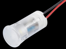 QS123XXW24 Indicator LED, 24 V DC, 12 mm, wired, white