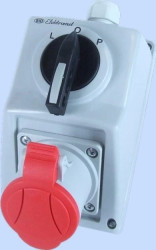 Zestaw instalacyjny z rozłącznikiem L-O-P 1x32A 4P 400V C32-48 IP-54 974003
