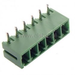 Listwa do PCB kątowa 6-zacisk. męska r = 3,81