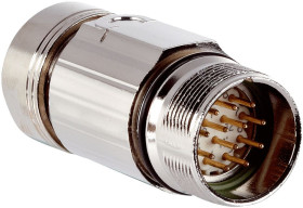 Złącze wielostykowe przemysłowe 12-pinowe M23 Montaż na kablu Wtyczka SICK