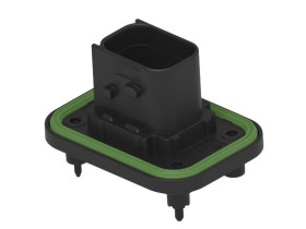 Wtyk PCB 7-pinowe raster: 6mm 2-rzędowe TE Connectivity Montaż na panelu Żeński 20A