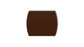 Zaślepka Do Ramki Serii Trend I Logo Brązowy 4Za