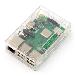 Obudowa Raspberry Pi Model 3B+/3B/2B - przezroczysta Lite z dostępem GPIO