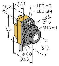 Przycisk refleksyjny, ultradźwękowy Turck 3074233 1 szt.