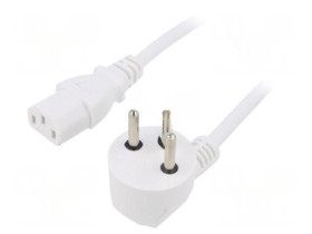 SN32-3/10/1.8WH Kabel: 3x1mm2, IEC C13 żeński,IS1-16P (H) wtyk kątowy, 1,8m