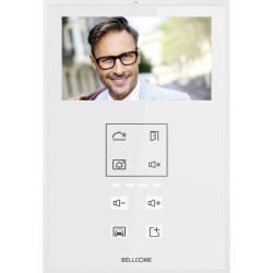 Bellcome VTM.4S083.BLWTL Video Door Intercom 4.3&quot; Display Hands-Free