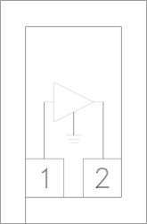 InGaP HBT Gain Block Amplifier Chip, DC - 4 GHz