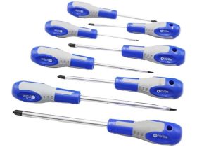 Wkrętaki płasko-krzyżowe kpl. 8 elem. XFT15080.