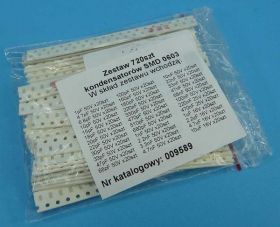 ZESTAW KONDENSATORÓW 0603 720szt