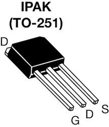 MOSFET N-kanałowy 4,1 A IPAK (TO-251) 800 V Pojedynczy 62,5 W 1,44 oma