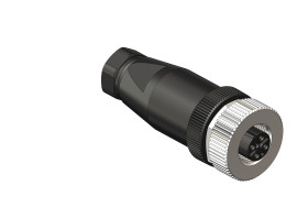 Złącze wielostykowe przemysłowe 5-pinowe M12 Montaż na kablu Gniazdo RS PRO