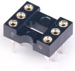 DIL 6 precyzyjna podstawka pod układ scalony THT