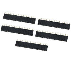 Gniazdo goldpin 1x19 pin żeńskie proste 2.54mm - 5 sztuk