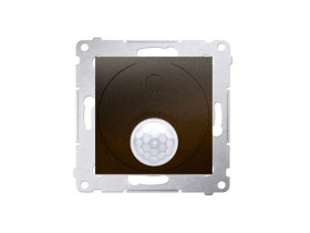 SIMON 54 Wyłącznik z czujnikiem ruchu z przekaźnikiem z zabezpieczeniem 8(2)A 230V brąz mat DCR11P.01/46 KONTAKT SIMON