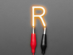 Adafruit Alphabet LED Filament - Warm White Letter "R"