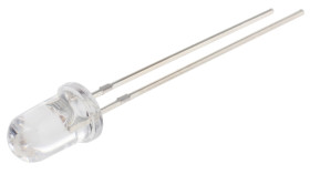 Dioda UV LED, 2-pinowa, Przewlekany, dł. fali: 400nm, kąt: 15°