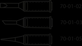T0051612199 Replacement nozzle for WELLER Pyropen Piezo, chisel 3 mm