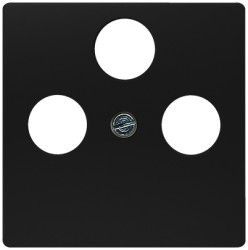 Płytka czołowa, seria: 5TG2548, l. otworów: 3, Kabel, Prosty