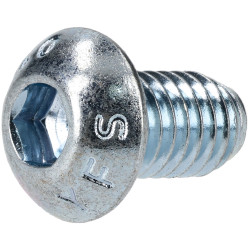 R-TECH 337349 M6 X 10 Hex Socket Button Screws Steel BZP - Pack Of 100