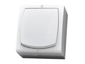 MADERA Wyłącznik 2-biegunowy biały ŁNH-11N/00 OSPEL