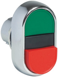 Przycisk, Ø 29.6mm, IP65, kolor: Zielony/czerwony/zielony, Allen Bradley, 800F