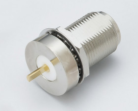 Złącze koncentryczne, montaż typu Przegroda czołowa Żeńskie, męskie 50Ω typ złącza Złącze N 11GHz Lutowane